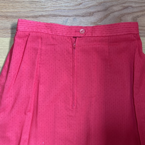 Mister Leonard Bright Red 3 Piece Skirt Set, Size 10 (tag missing). - Picture 11 of 13